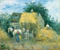 le char à foin montfoucault 1879 Camille Pissarro